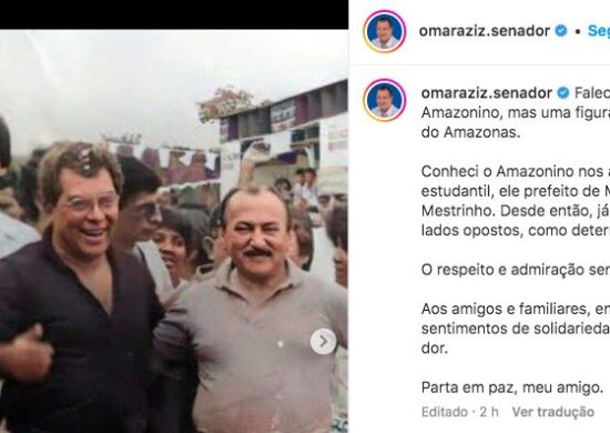 Instagram Omar Aziz e Amazonino Mendes