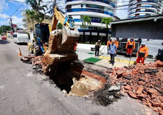 Avenida Maceió será interditada para obra de drenagem em Manaus - Foto: Márcio Melo/Seminf