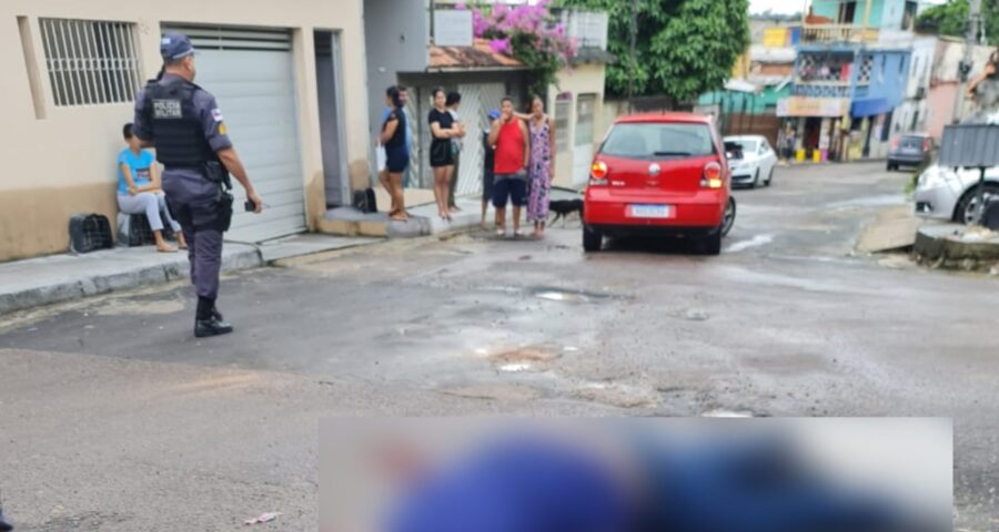 Homem é morto com um tiro na cabeça em Manaus; veja vídeo- Foto: Reprodução/Whatsapp