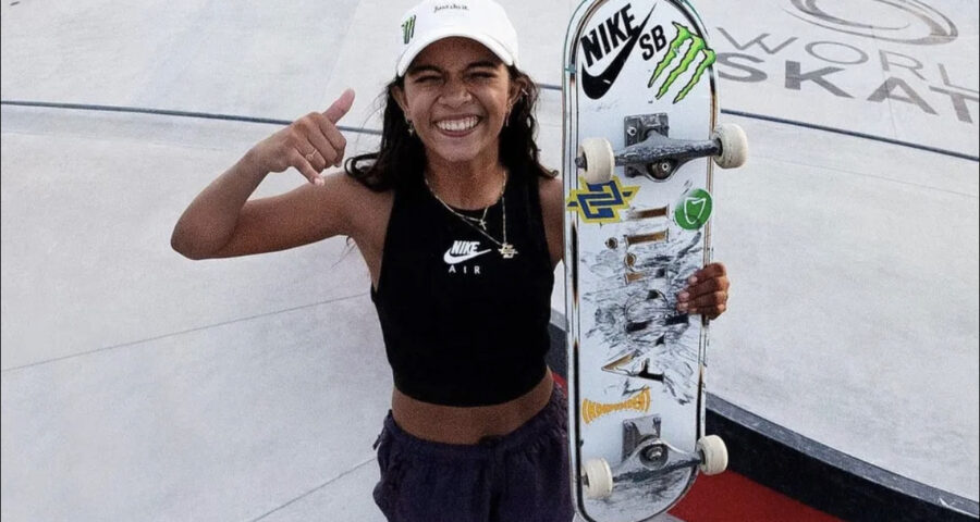 Brasileira Rayssa Leal é campeã mundial de Skate Street nos Emirados Árabes