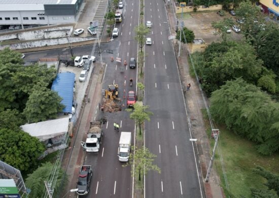 Trecho da Avenida Djalma Batista que será interditado no carnaval em Manaus - Foto: Marcio Melo / Seminf