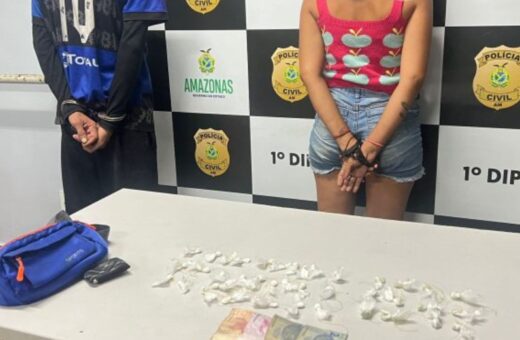 Casal é preso após denúncia de venda de drogas no Aleixo, em Manaus