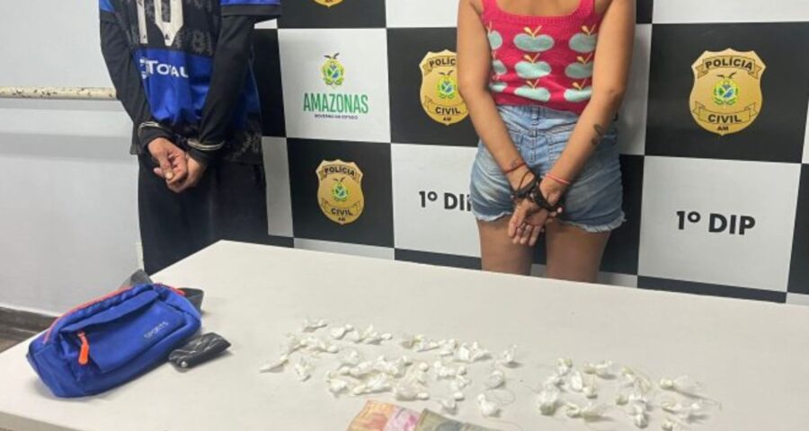 Casal é preso após denúncia de venda de drogas no Aleixo, em Manaus