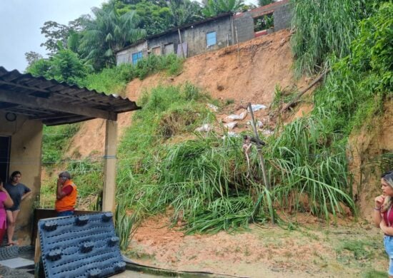 Até 15h15, chuva provocou 11 deslizamentos, principalmente em áreas da Zona Leste - Foto: Divulgação/Defesa Civil de Manaus