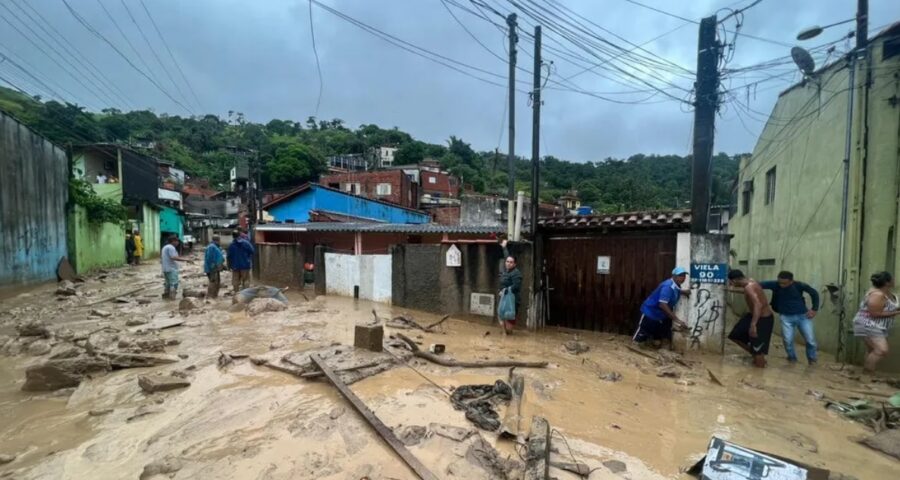 Em SP, prefeitura de São Sebastião decretou calamidade pública - Foto: Divulgação/Defesa Civil de São Sebastião