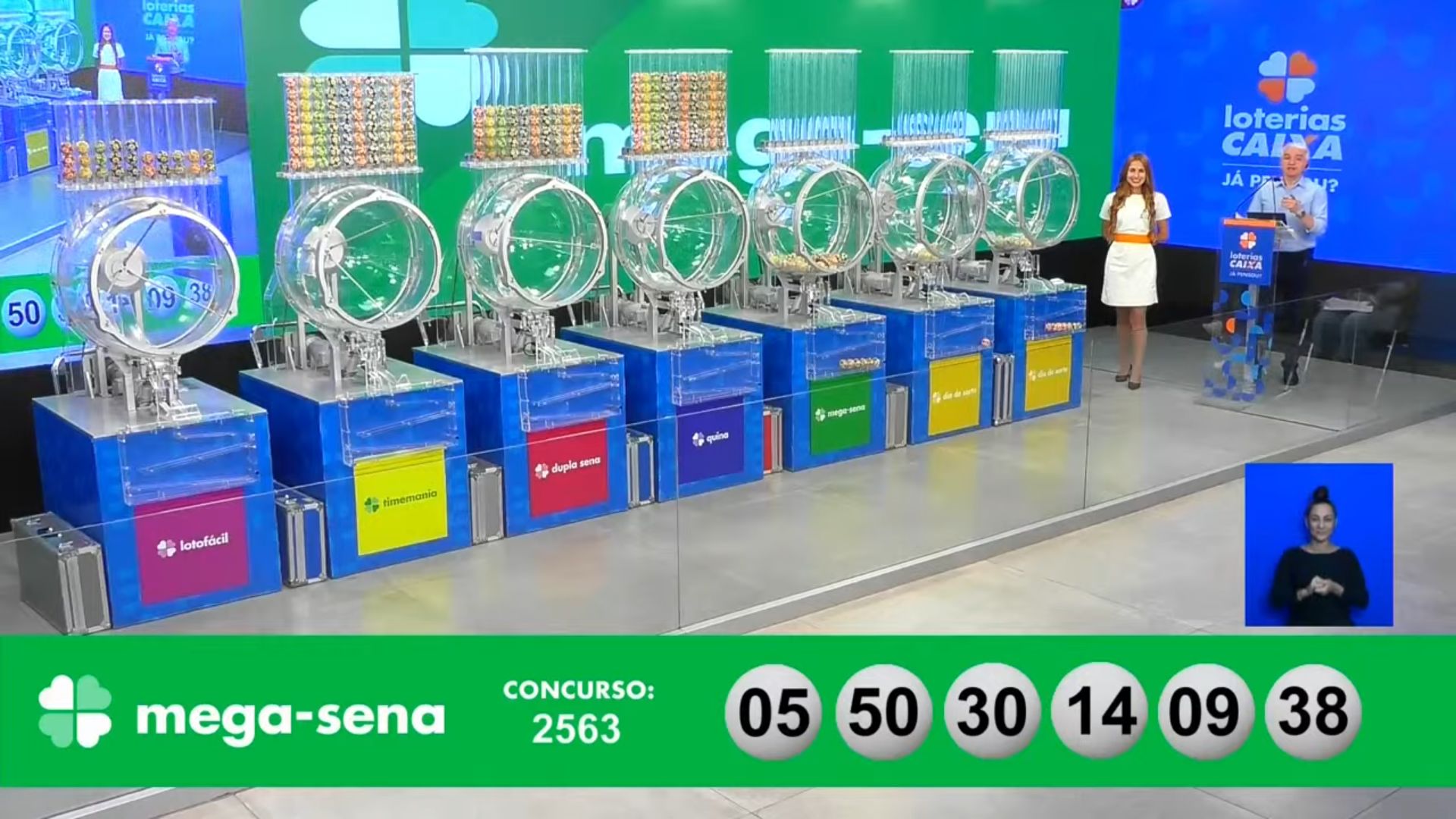 Sorteio da Mega-Sena 2563 - Foto: Reprodução/YouTube @canalcaixa