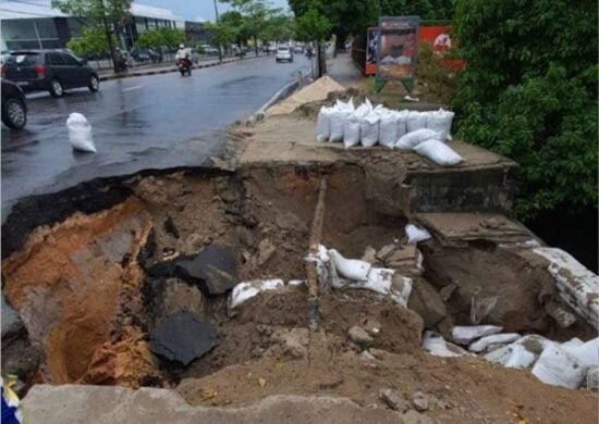 Ponto da Av. Djalma Batista é interditado durante carnaval em Manaus