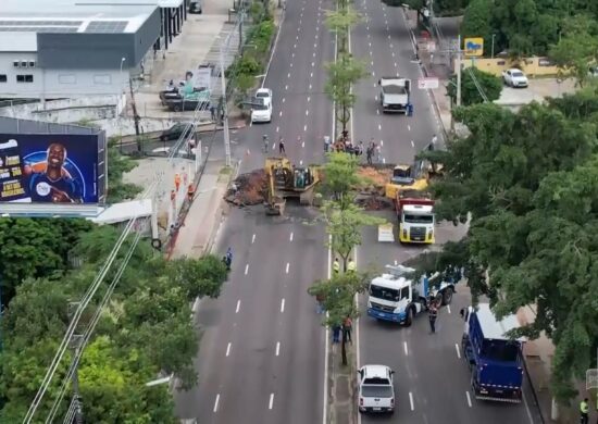 Avenida Djalma Batista é interditada para realização de obra de reparo