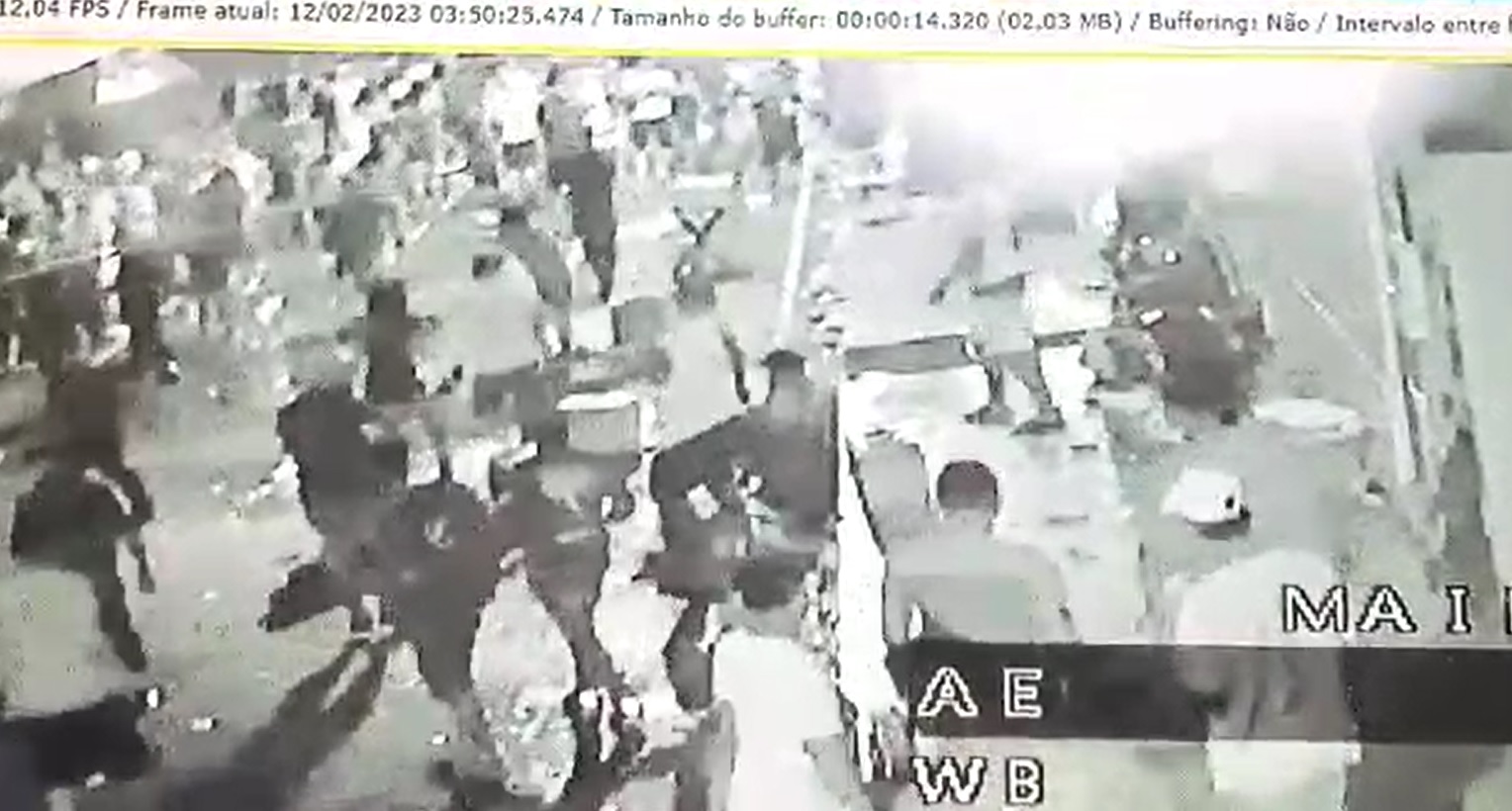 Duplo assassinato no Carnaval de Coari foi registrado por câmeras de segurança - Foto: Reprodução/WhatsApp
