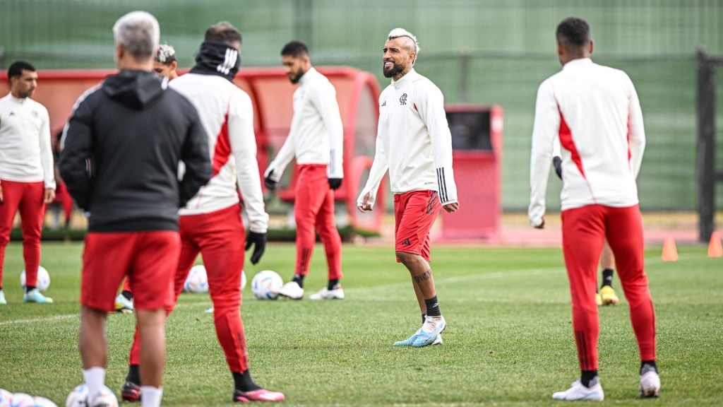 Time do flamengo em treinamento no Marrocos - Foto: Alexandre Neto/Photopress/Estadão Conteúdo