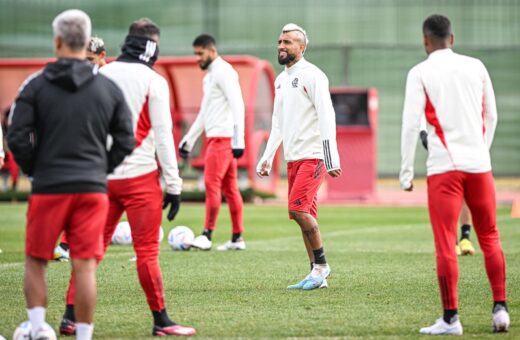 Time do flamengo em treinamento no Marrocos - Foto: Alexandre Neto/Photopress/Estadão Conteúdo