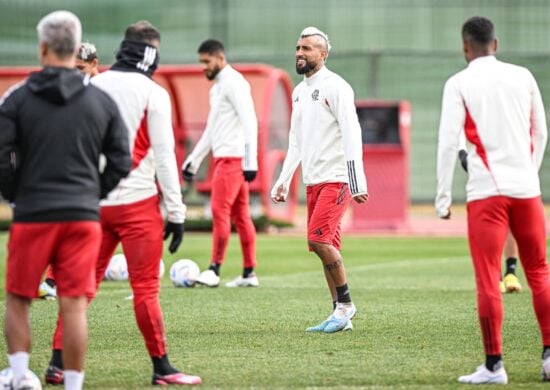 Time do flamengo em treinamento no Marrocos - Foto: Alexandre Neto/Photopress/Estadão Conteúdo