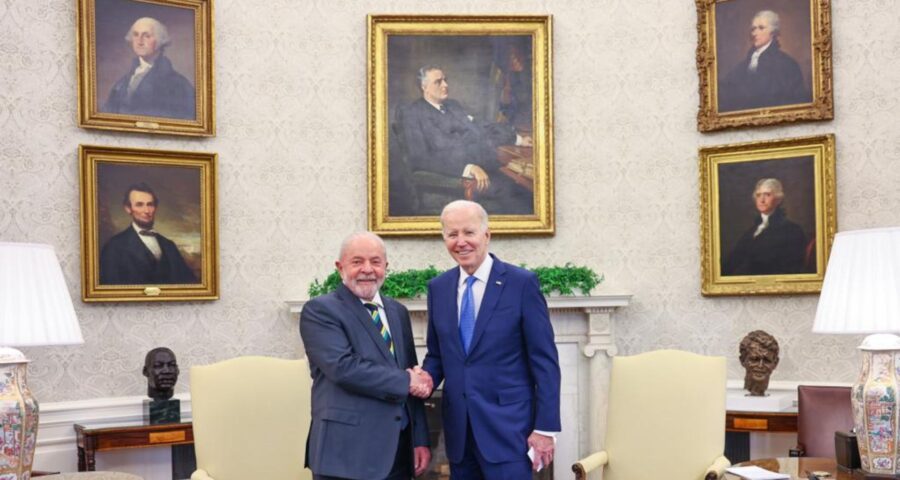 Fundo Amazônia - Presidente do Brasil Lula e Presidente dos EUA Joe Biden - Foto: Reprodução/Twitter @planalto