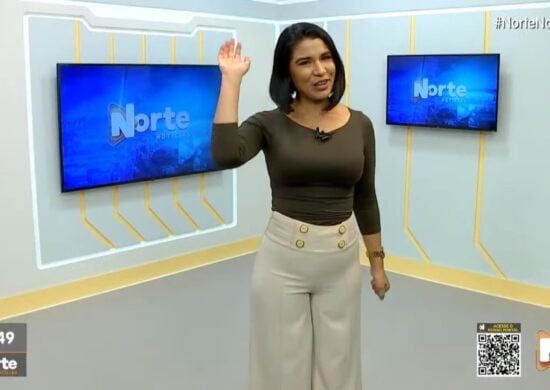 O Norte Notícias foi apresentado por Bárbara Mitoso - Foto: Reprodução/TV Norte Amazonas