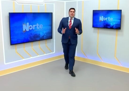 O Norte Notícias foi apresentado por Clayton Pascarelli - Foto: Reprodução/TV Norte Amazonas