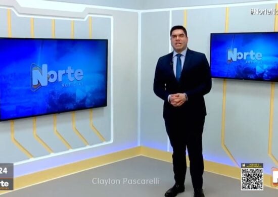 O Norte Notícias foi apresentado por Clayton Pascarelli - Foto: Reprodução/TV Norte Amazonas