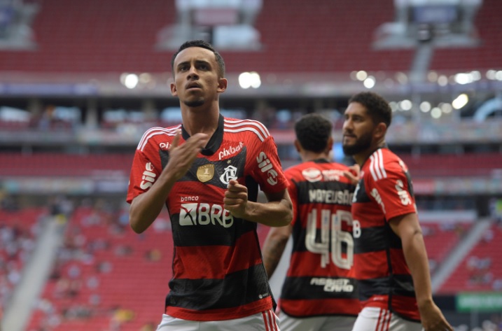 O meio-campista Matheus Gonçalves marcou aos 30 segundos do primeiro tempo - Foto: Marcelo Cortes/Flamengo/divulgação
