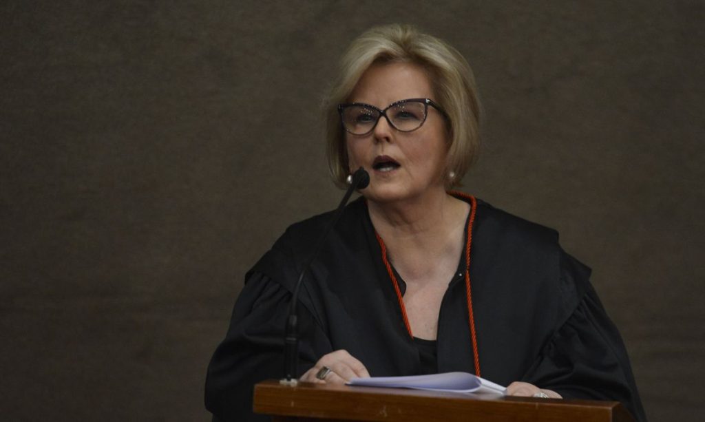 A ministra Rosa Weber, criticou a falta de mulheres no STF no dia em que Zanin é indicado para ocupar o cargo -Foto: Valter Campanato/Agência Brasil