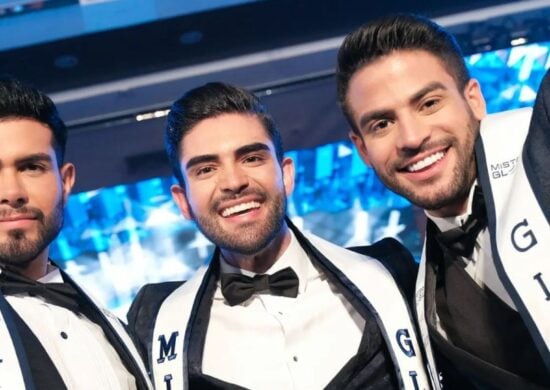 Mister Global - Oscar Guerrero, Juan Carlos Ariosa e William Gama - Foto: Reprodução/Instagram @officialmisterglobal