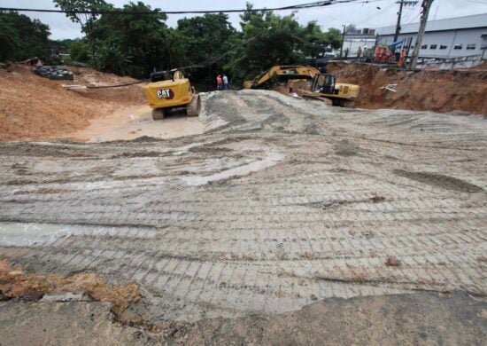 Obras na Djalma Batista chegam ao 5º dia em Manaus - Foto: Tácio Melo/Semcom