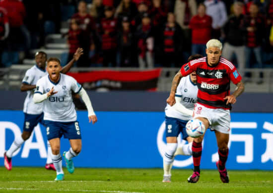 Pedro marcou os dois gols do Flamengo contra o Al-Hilal, no Marrocos - Foto: Marcelo Cortes/Flamengo/divulgação