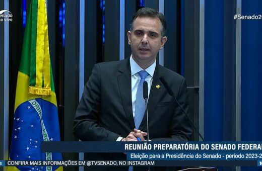 Rodrigo Pacheco durante votação no Senado - Foto: Reprodução/Youtube Senado