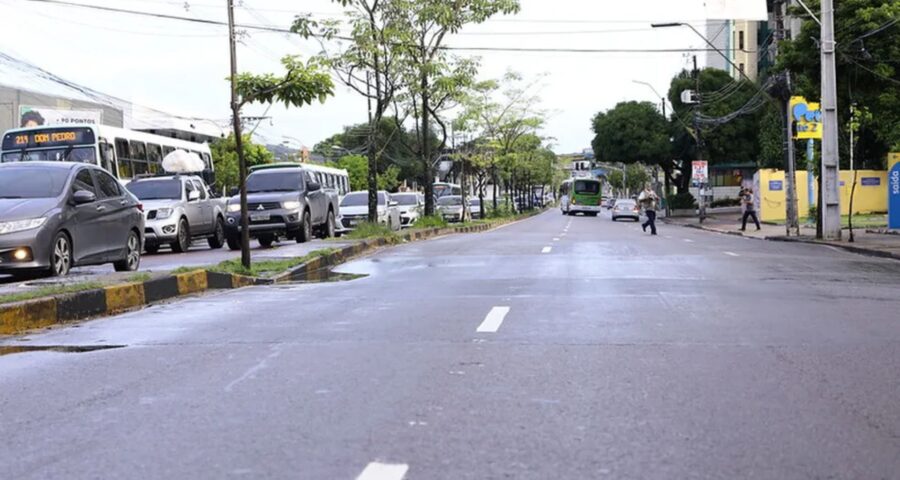 Avenida Djalma Batista, em Manaus, terá trecho interditado para obras - Foto: Márcio Melo Seminf/Semcom