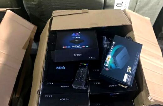 Aparelhos de TV Box apreendidos durante operação da Anatel - Foto: Divulgação/Anatel