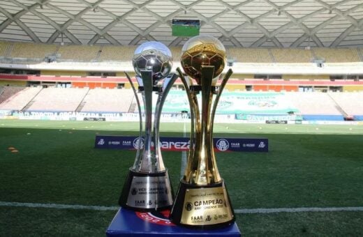 Amazonino Mendes - Taça Campeonato Amazonense — Foto: Antônio Assis / FAF