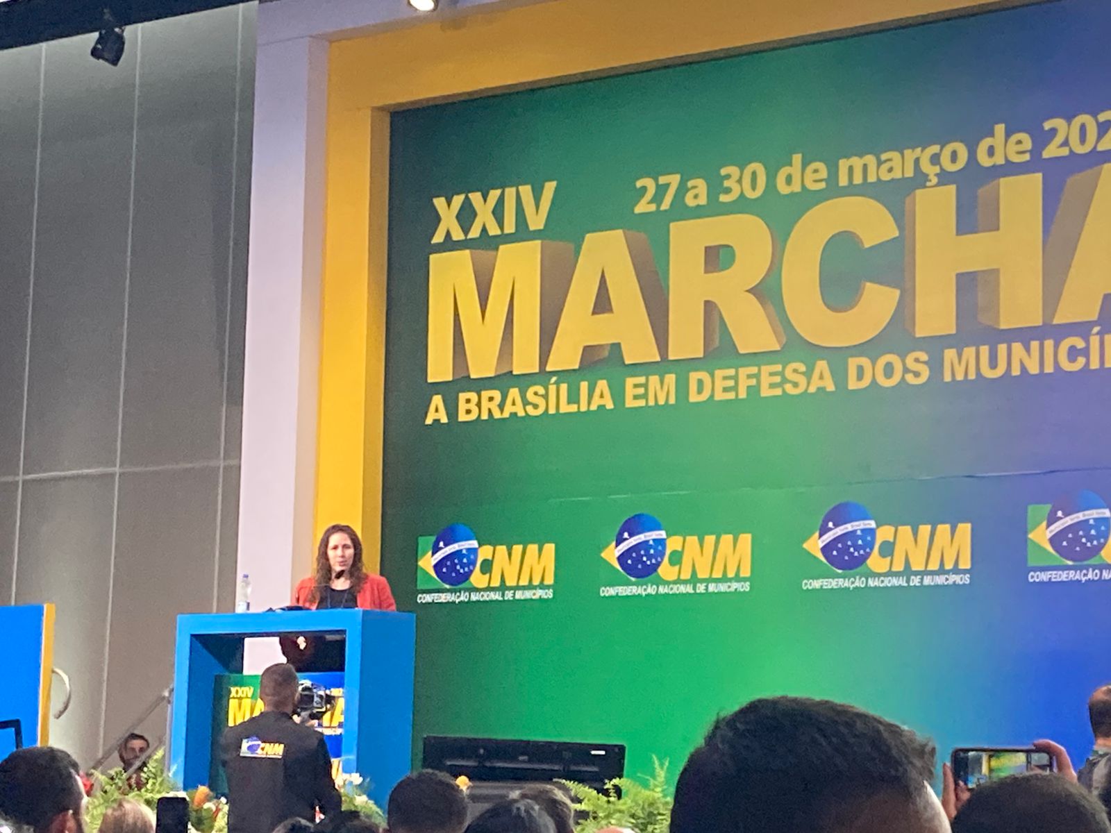 Esther Dweck anuncia nova Lei de Licitações na Marcha dos Prefeitos - Foto: Gabriela Sereno/Portal Norte em Brasília