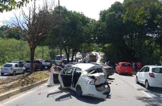 Acidentes seguidos foram registrados por volta das 13h - Foto: Divulgação/IMMU