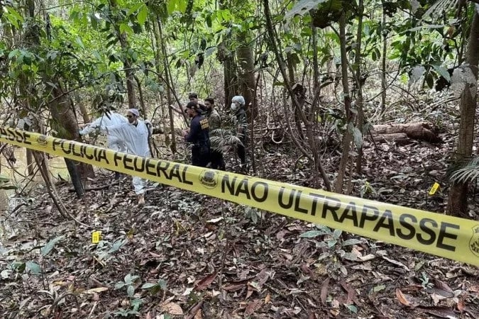 Caso Bruno e Dom: corpos foram enterrados em área de mata - Foto: Divulgação/PF