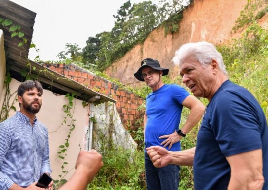 Erosão no conjunto Boas Novas, na Zona Norte de Manaus- Foto: Dhyeizo Lemos / Semcom