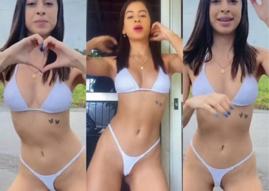 'Dani senta com carinho' viralizou com dancinha e biquíni pequeno - Foto: Reprodução/TikTok @danielelopes.s