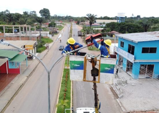 Iluminação de LED já está sendo implantada nas ruas de Itapiranga - Foto: Bismarck Rodrigues/Divulgação