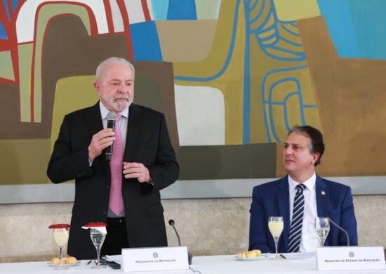 Lula e o Ministro da Educação na Reunião com Reitores das Universidades e Institutos Federais-ensino médio - Fotos: Luis Fortes/MEC