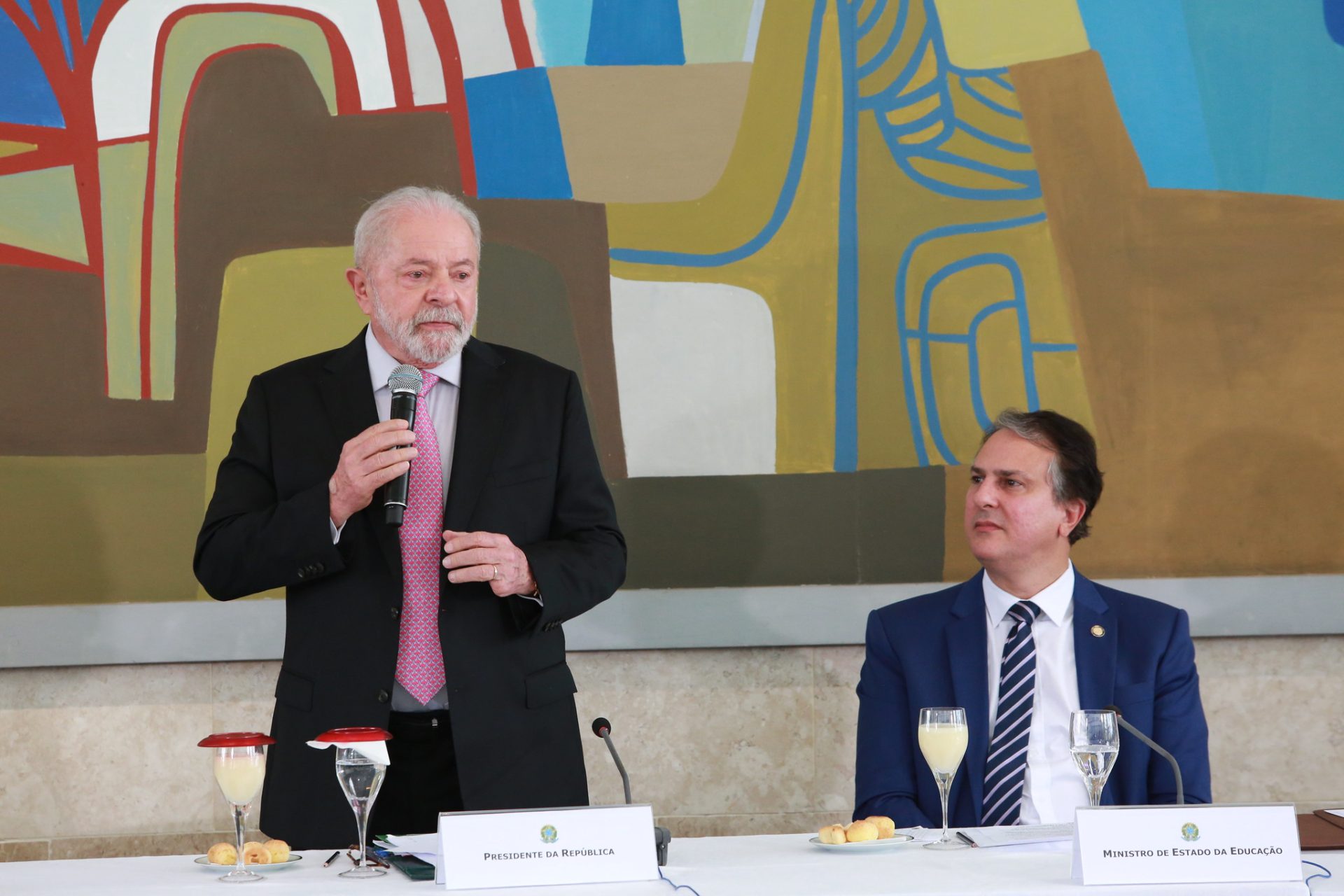 Lula e o Ministro da Educação na Reunião com Reitores das Universidades e Institutos Federais-ensino médio - Fotos: Luis Fortes/MEC