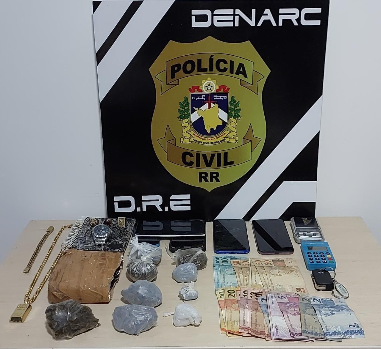 Quatro pessoas são presas por tráfico de drogas no bairro Santa Tereza em Boa Vista