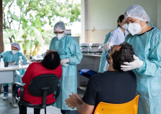 Teste rápido SWAB Nasal para detecção de Covid-19 - Fotos Myke Sena MS