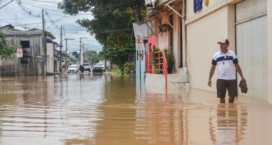 Enchentes em Rio Branco atingem 37 bairros na cidade - Foto: Felipe Freire/ SECOM Acre