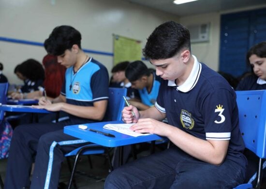 Alunos do Ensino Médio também podem participar do festival de matemática -Foto: Euzivaldo Queiroz/Seduc-AM