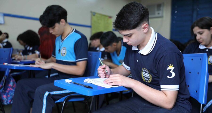 Alunos do Ensino Médio também podem participar do festival de matemática -Foto: Euzivaldo Queiroz/Seduc-AM