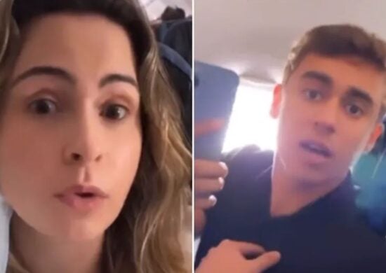 Ana Paula Renault discute com Nikolas Ferreira em avião