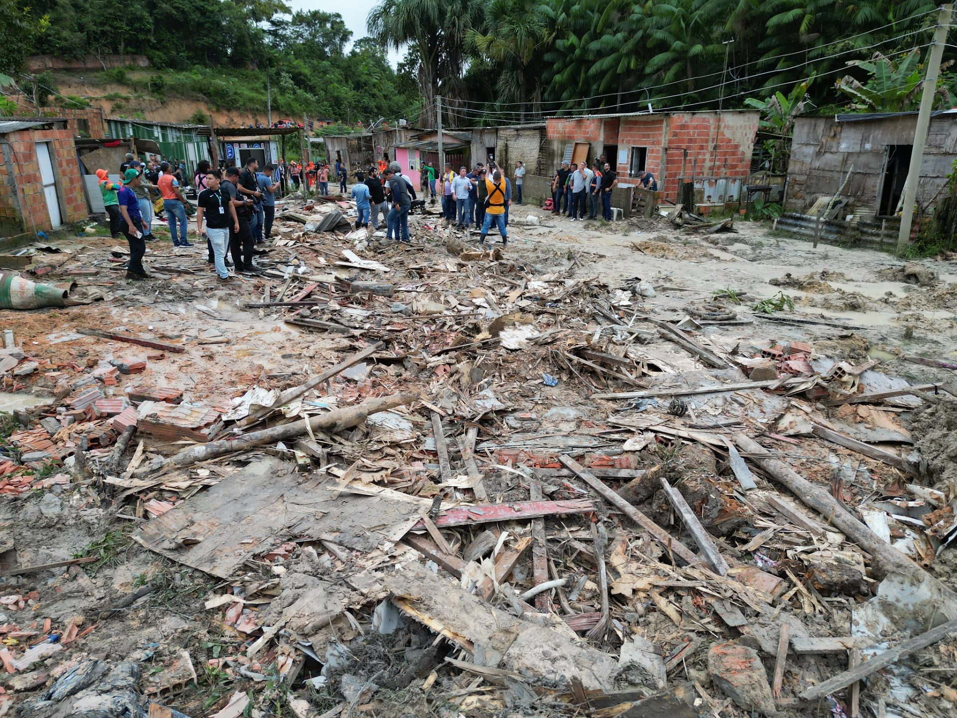 Área da tragédia na Zona Leste de Manaus - Foto: Divulgação/Semcom