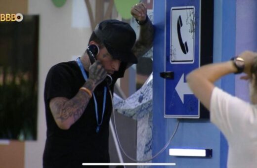 Big Fone do BBB 23 tocou mais uma vez e MC Guimê atendeu - Foto: Reprodução/TV Globo