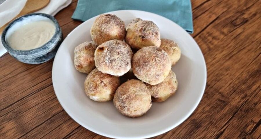 Bolinho de batata-doce com frango - Foto: Reprodução/Receitaria