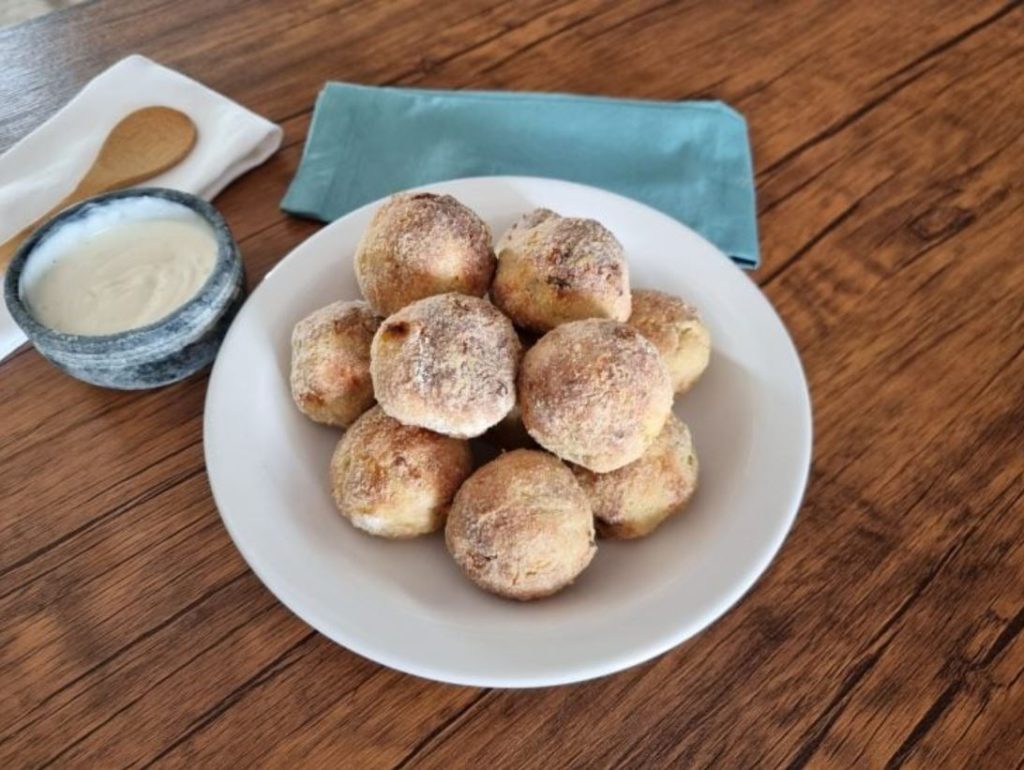 Bolinho de batata-doce com frango - Foto: Reprodução/Receitaria