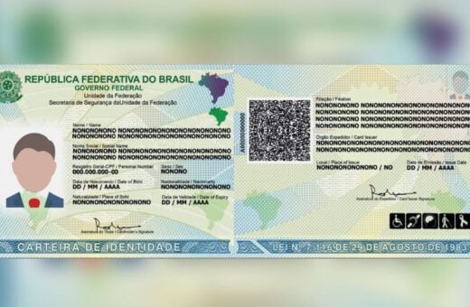 Modelo de Carteira de Identidade Nacional - Foto: Divulgação/Instituto-Geral de Perícias do RS