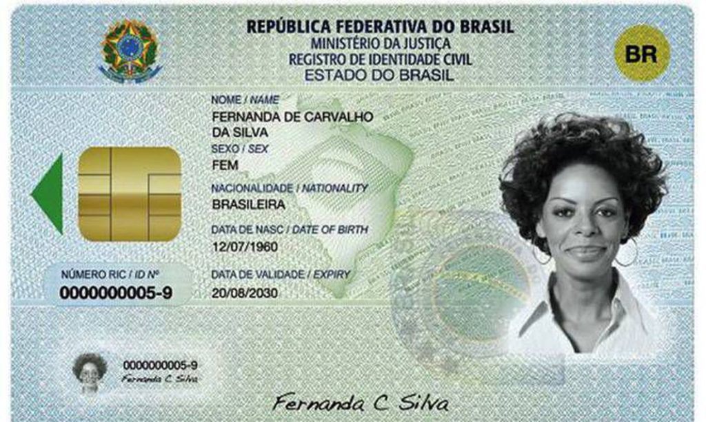 Carteira de Identidade Nacional divulgada pelo TSE - Foto: Divulgação/TSE