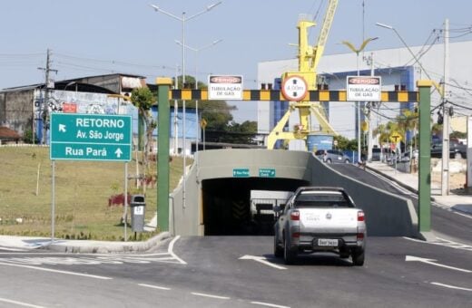 Serviços no complexo viário da Constantino Nery devem durar até 19h - Foto: Divulgaçãi/Semcom